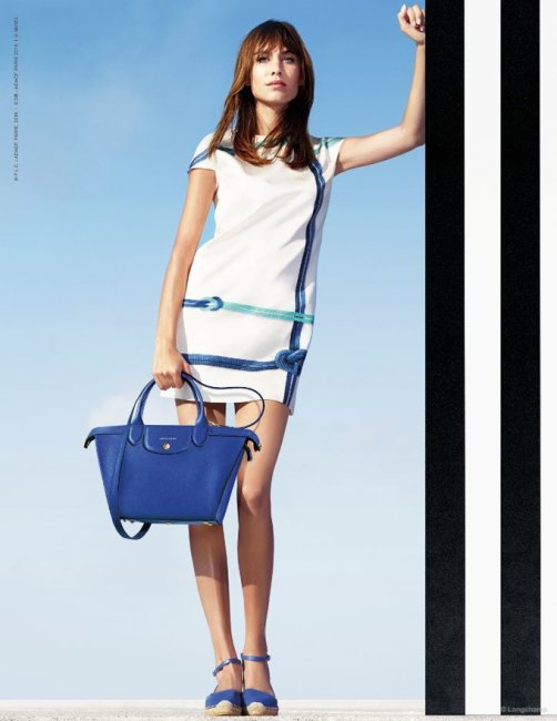 Алекса Чанг в рекламе Longchamp