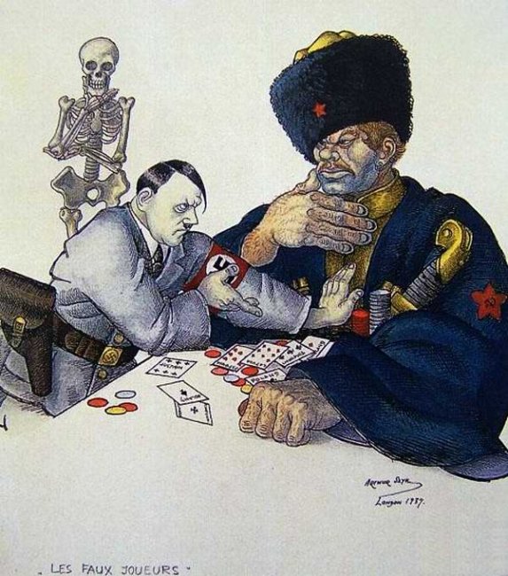 Карикатуры художника Arthur Szyk на тему Советского Союза 