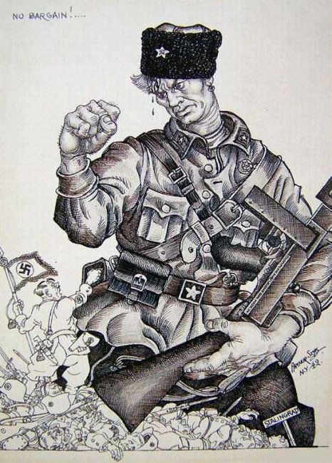 Карикатуры художника Arthur Szyk на тему Советского Союза 