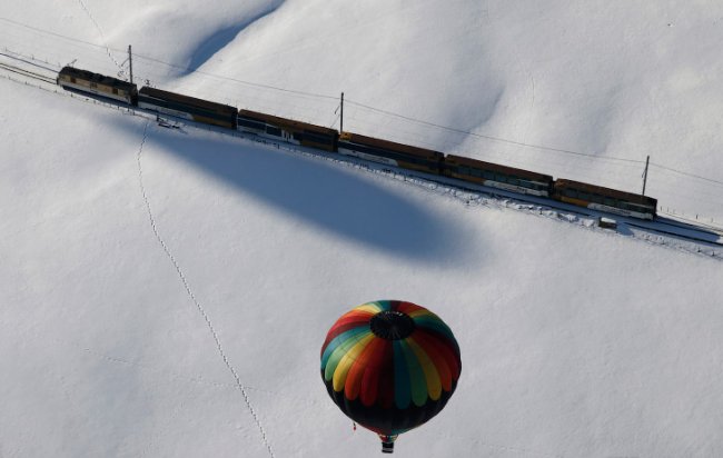 Фестиваль воздушных шаров в Швейцарии