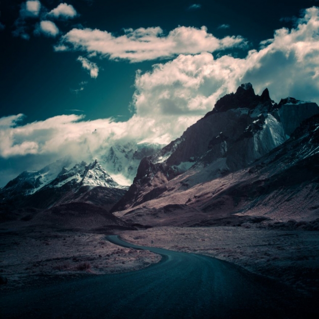 Инфракрасные снимки горных вершин