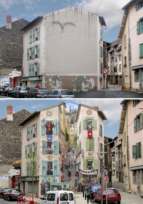 Французский художник вдыхает жизнь в мертвые города