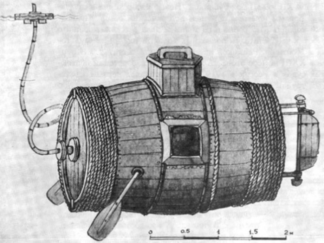 «Потаенное судно» Петра I: Как в России построили первую в мире военную подводную лодку