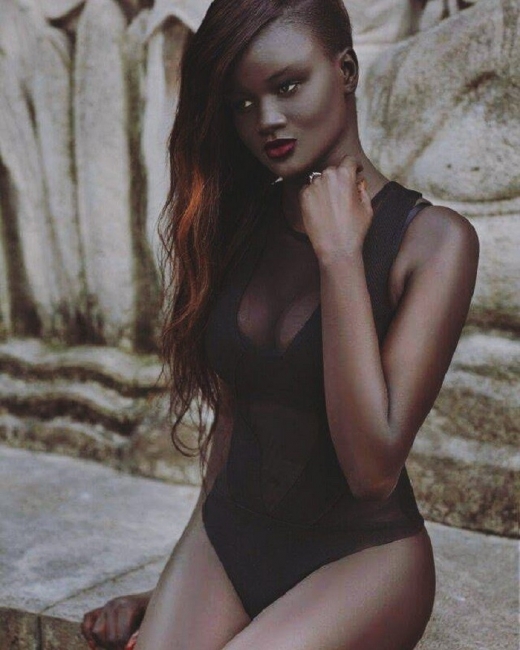Худия Диоп – модель с самой темной кожей