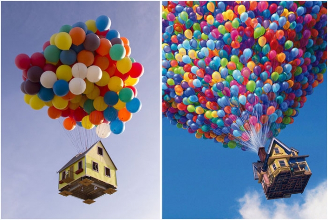 Полететь в небо на воздушных шарах: реальная версия летающего дома из мульт ...