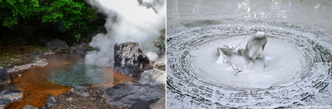 Беппу – японский городок, под которым бушуют сотни геотермальных источников