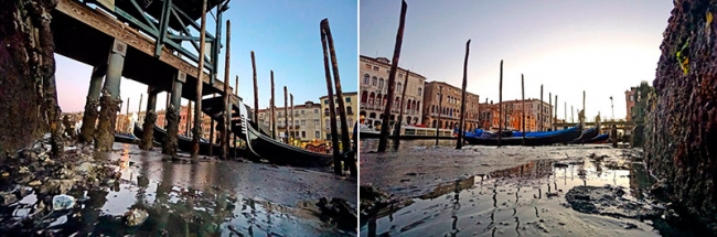 Венеция снова осталась без воды