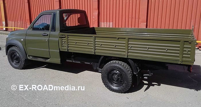 Новая модель марки УАЗ: опубликовано фото армейской версии
