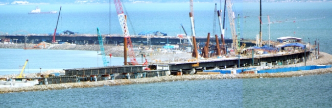 Стройка Таманского терминала навалочных грузов