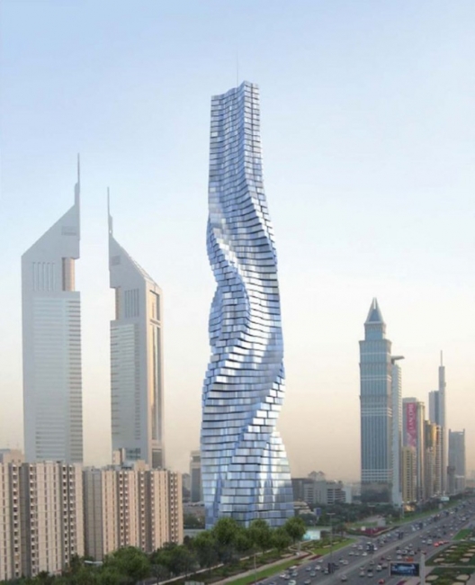 Dynamic Tower Hotel Dubai - Вращающаяся башня в Дубае