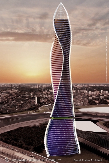 Dynamic Tower Hotel Dubai - Вращающаяся башня в Дубае