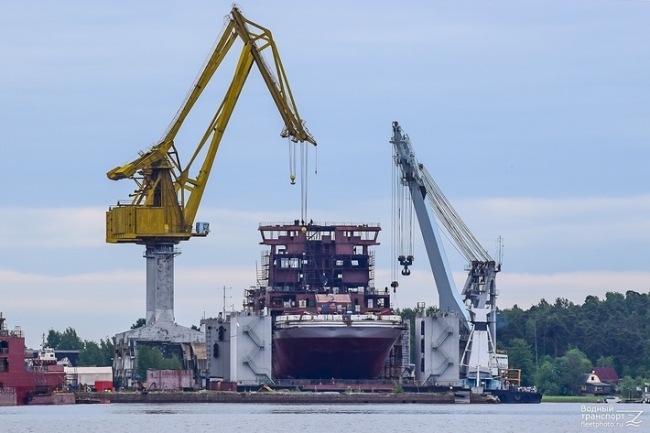 Ледокольное судно Андрей Вилькицкий, строящееся на Выборгском ССЗ