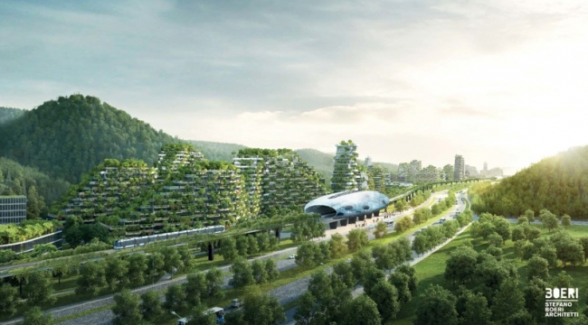 В Китае хотят создать зеленый город из 40 тысяч деревьев