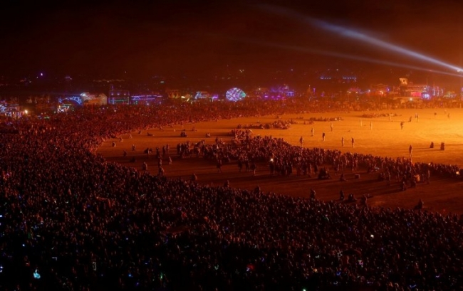 Кульминация фестиваля Burning Man 2017