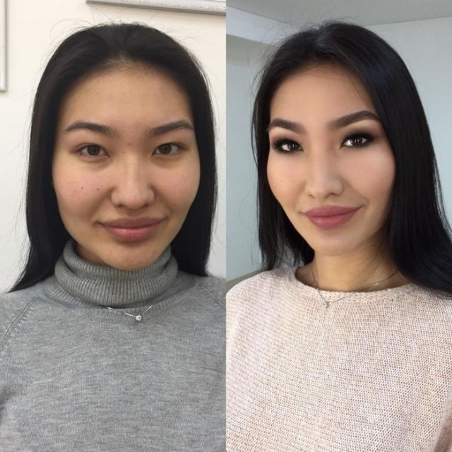 Участницы конкурса красоты «Мисс Караганда-2017» до и после нанесения макияжа (20 фото)