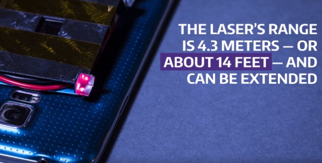 Исследователи используют лазер для беспроводной зарядки смартфонов