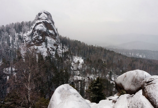 Заповедник «Красноярские столбы» зимой