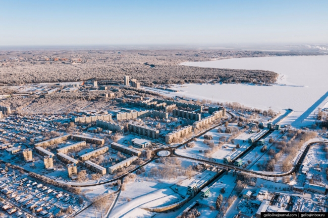Зимний Новосибирск — заснеженный мегаполис в Сибири