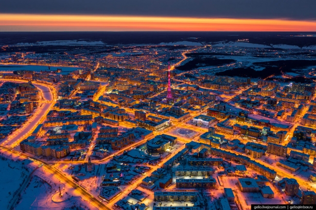 Якутск с высоты — крупнейший город на вечной мерзлоте