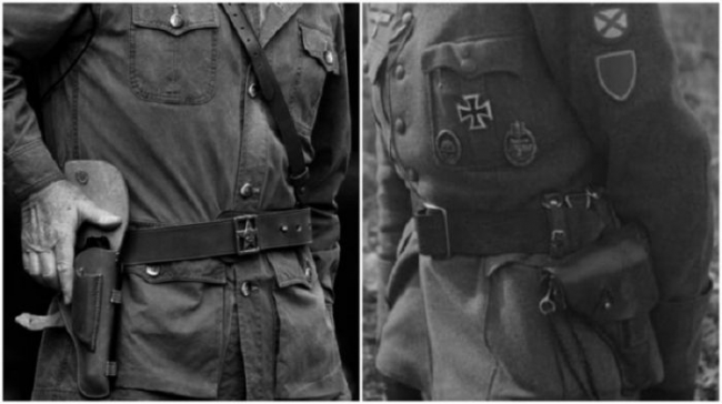 Почему немецкие солдаты носили пистолет с левой стороны, а русские – с прав ...