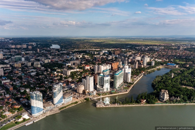 Краснодар с высоты — столица Кубани