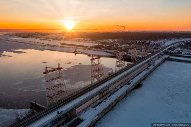 Чебоксарская ГЭС — пятая ступень Волжского каскада гидроэлектростанций