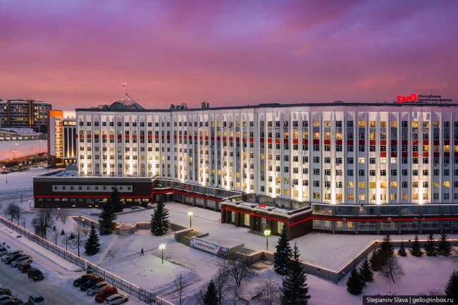 Зимний Кемерово — столица Кузбасса с высоты