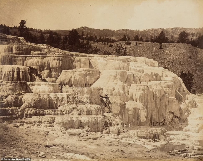 Замерзший Ниагарский водопад 1885 года