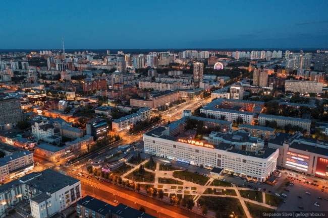 Пермь с высоты – город-миллионник на Урале