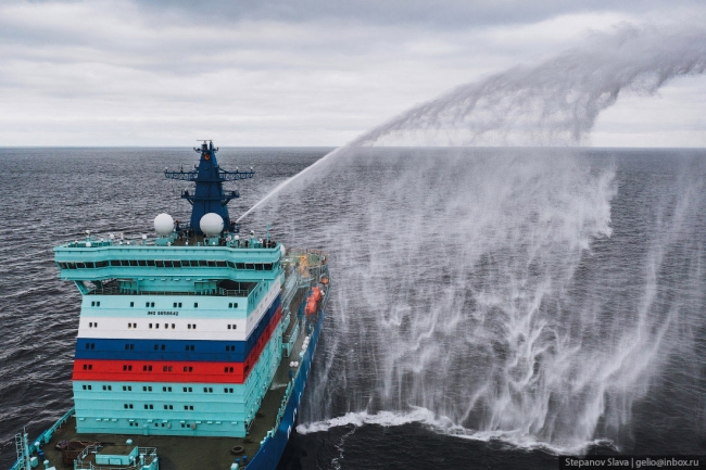 Атомный ледокол «Урал» — ходовые испытания в Финском заливе