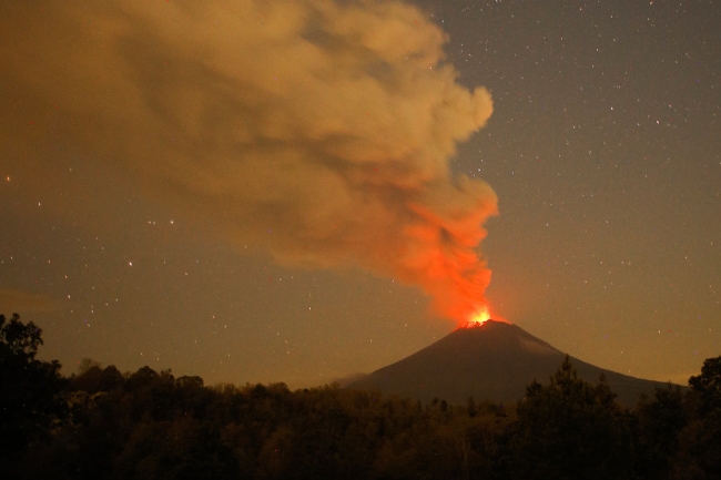 Последние извержения вулканов