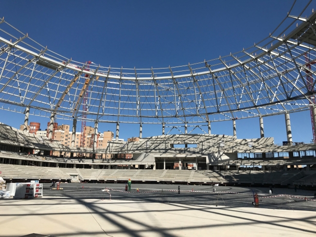 Строительство московского стадиона Динамо. Май 2017