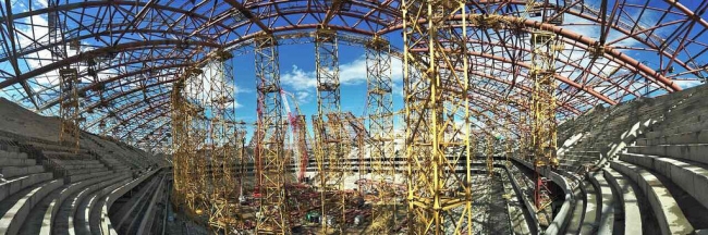 Строительство стадиона Самара Арена