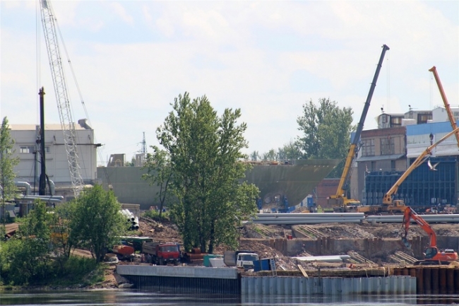 Реконструкция слипа Средне-Невского судостроительного завода