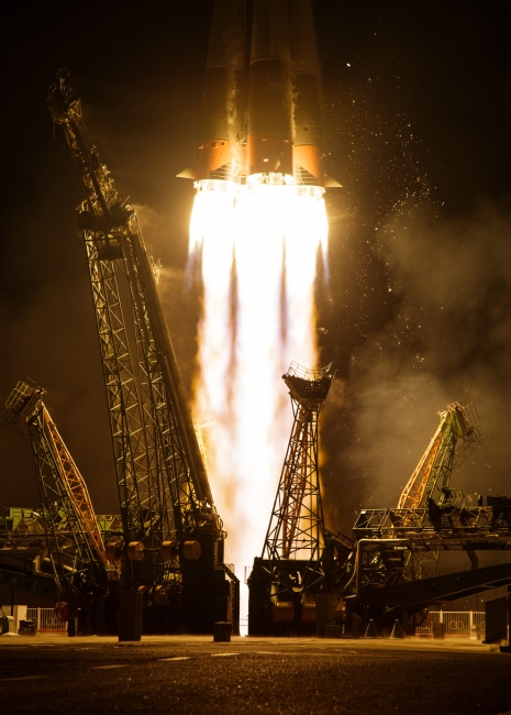 Запуск корабля «Союз МС-05» к МКС с Байконура