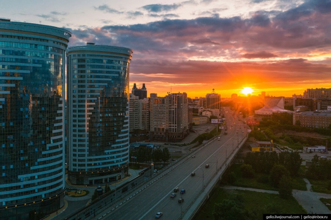 Фото Новосибирска – столица Сибири с высоты